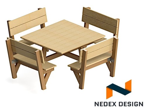 Seater picnic table - 8,