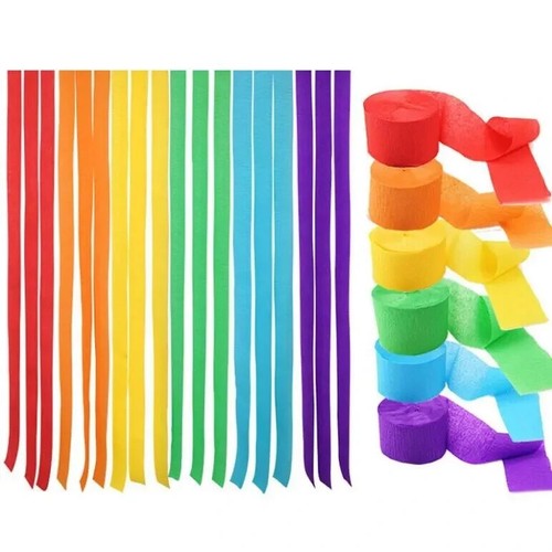 Crepe streamer paper rolls - 4,
