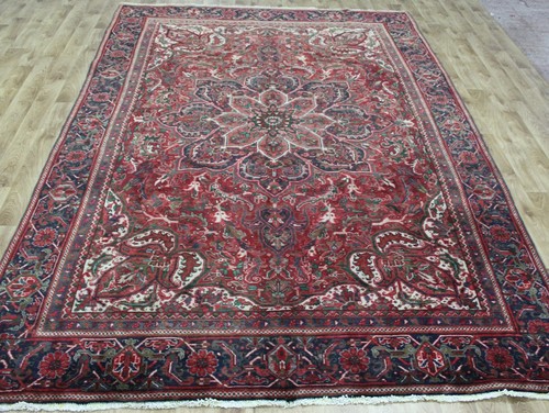 Antique heriz carpet - heriz,