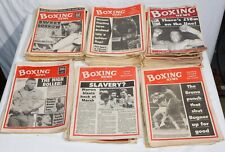 Lot of Boxing News Papers Magazines from late 1980s early 1990s