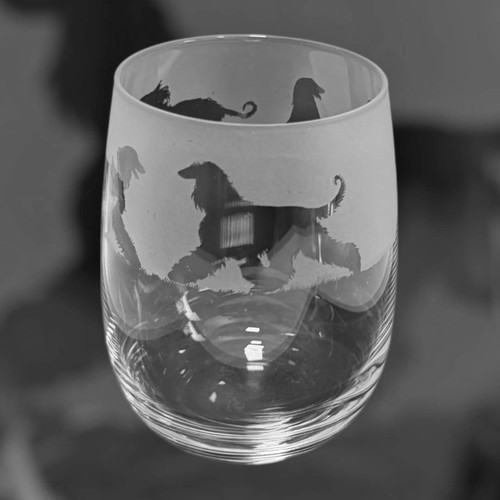 Afghan hound frieze boxed - afghan,