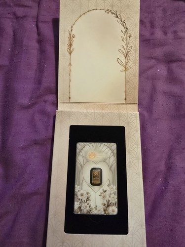 Germania mint gold bar with - gold,