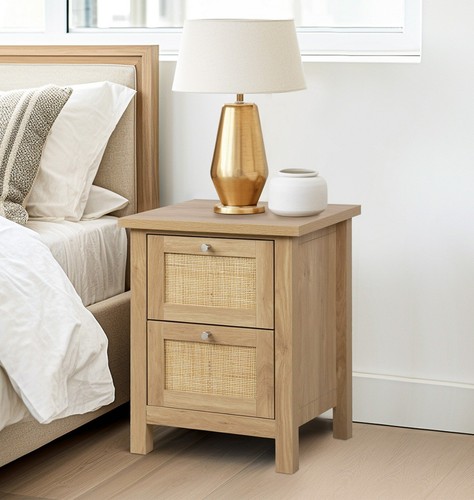 Bedside table oak effect - bedside, table,