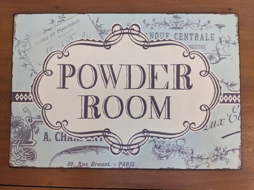 Powder room french - room, vintage