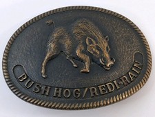 Vintage Belt Buckle Bush Hog /
