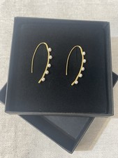 Dower and Hall Waterfall Long Pearl Droplet Earrings