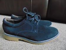 Boy's M&S Blue Suede Laced