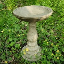Twist Bird Bath Feeder Stone
