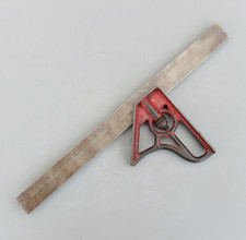 Vintage Rare Foreign Combination Square Rule 12'' Precision Ruler