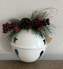 Large Jingle Bell Metal White