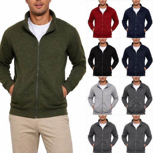 Mens full zip sweat jacket - full,
