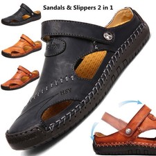 Summer Sandals Men's Leather