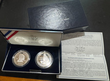 2000-P Leif Ericson Millenium Commemorative Proof Silver Coin Set in OGP & COA