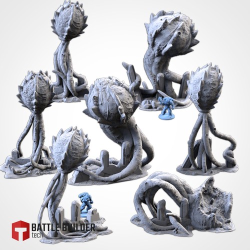 Alien bio plants scatter - alien,