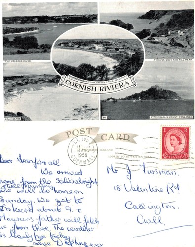 Vintage postcard cornish - -,