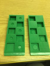 WEDGIT® GREEN PLASTIC INTERLOCKING RIBBED WEDGES LEVELLING CLADDING DECKING X20