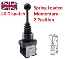 XD2PA22CR 2NO 2-position Spring Return Momentary Stick Joystick Switch