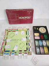 Monopoly Deluxe with carousel & guilded tokens - family board game 