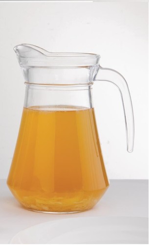 Glass water jug - glass, milk