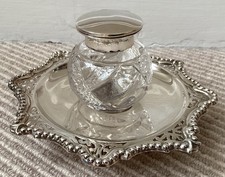 Antique silver and - antique, glass