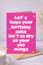 Funny rude birthday card - rude,