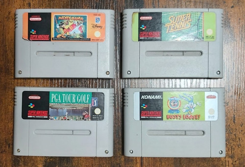 Super nintendo snes games - super,