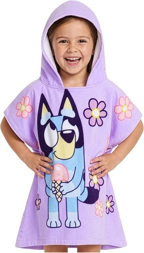 Bluey hooded bath - bluey,