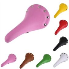 Rivet Bicycle Riding Saddle PU Leather Fixed Gear Bicycle Track Rivet Saddle