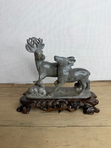 Vintage hand carved - carved, marble