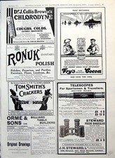 Old Fry'S Cocoa Tom Smith'S Crackers Adverts Benger'S Digestive 1914 20th