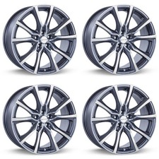 Set of 4 18in Gunmetal Alloy