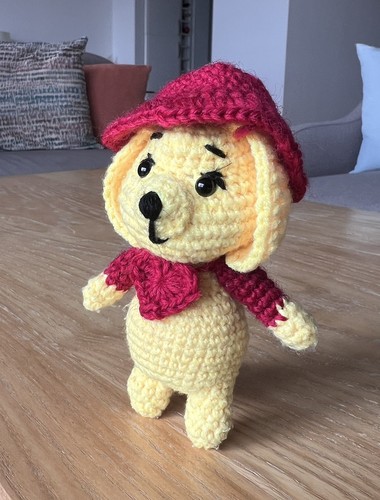 Handmade crochet puppy cute - -,