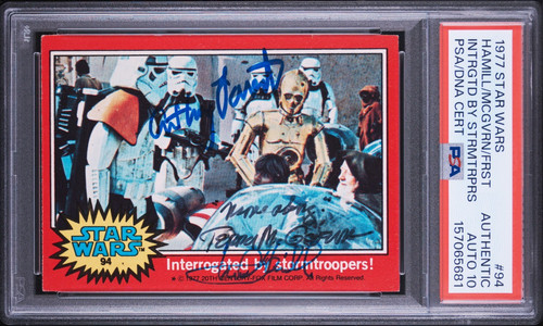 Mark hamill triple signed - signed, 1977