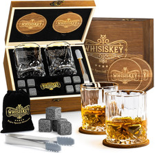 WHISISKEY - Whiskey Glass Set - Whiskey Gift Sets for Men - Whisky Glass Gifts 
