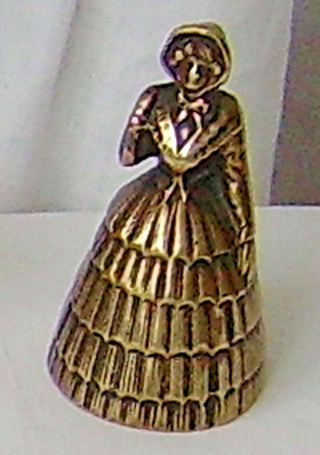 Antique brass bell - bell, –