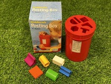 ⭐️ Vintage Kiddicraft POSTING BOX Hilary Page SHAPE SORTER Sensible Toy BOXED ⭐️