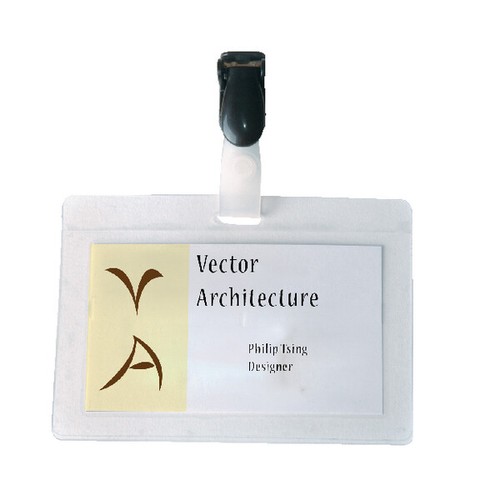 Self laminating badge 54x90mm - badge,