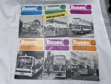 6x Buses Magazines 1976-1978