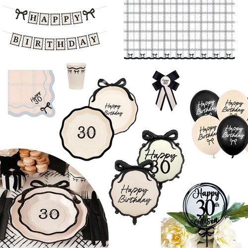 30th birthday party tableware - 30th,