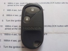 GENUINE HONDA CIVIC Type R,JAZZ,S2000,HR-V,CRV ETC(348)2BTN ALARM REMOTE KEY FOB