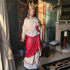 Antique Plaster Statue of