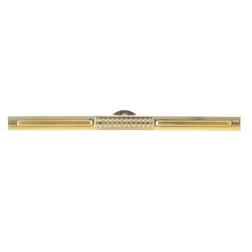Golden metal purse frame - golden,