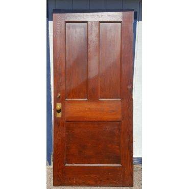Solid oak door with - solid,