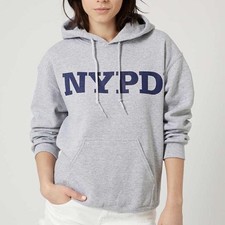 grey NYPD hoodie, size small
