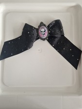 Rare Large Tarina Tarantino Victorian Skull Bow Avril Lavigne