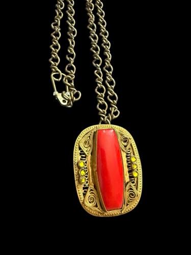 Antique czech red - art, glass