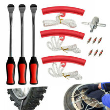 3x Tire Lever Tool Spoon Motorcycle Tyre Iron Changing + 3x Wheel Rim Protector