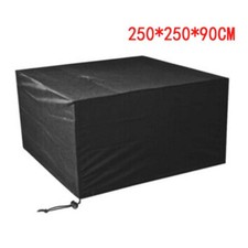 HEAVY DUTY WATERPROOF RATTAN CUBE COVER OUTDOOR GARDEN FURNITURE RAIN UK!