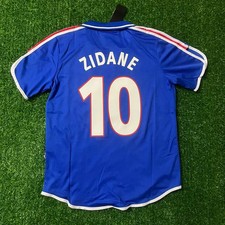 Zidane #10 France Home Retro 2002 EURO Small