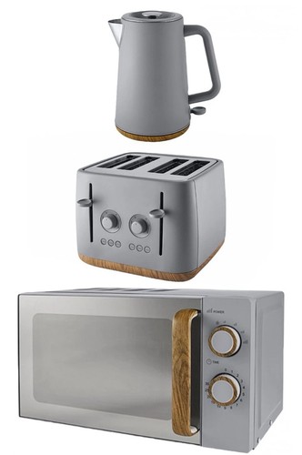 Grey kettle toaster - toaster, &